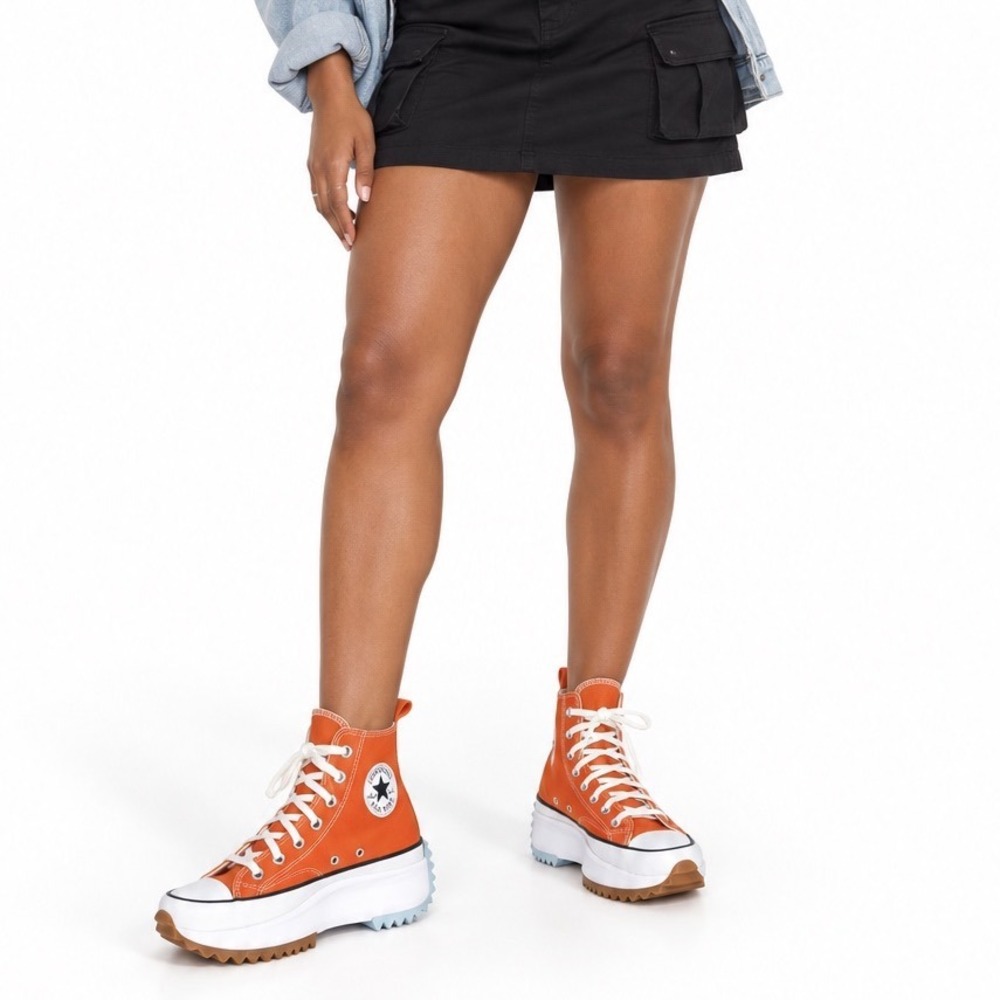Converse Run Star Hike High Top Platform Sneakers Total Orange 11‎ Preppy 94-02